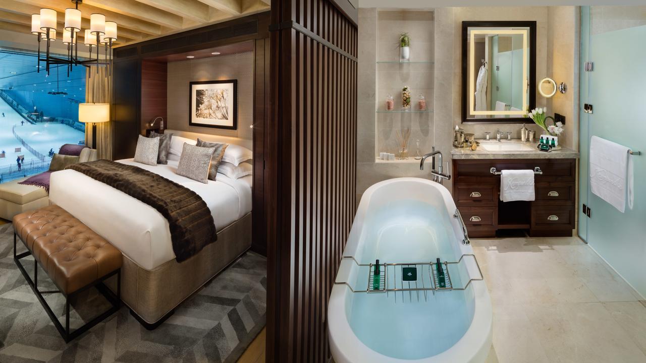 Chalé de Esqui Aspen com 3 Quartos - Acesso ao Ski Dubai Park para 2 Pessoas, Mordomo Privado, Serviço de Transfer do Aeroporto DXB, Acesso ao Salão incluindo Chá da Tarde, Cocktails à Noite, Bebidas e/ou Refeições Ligeiras e Canapés