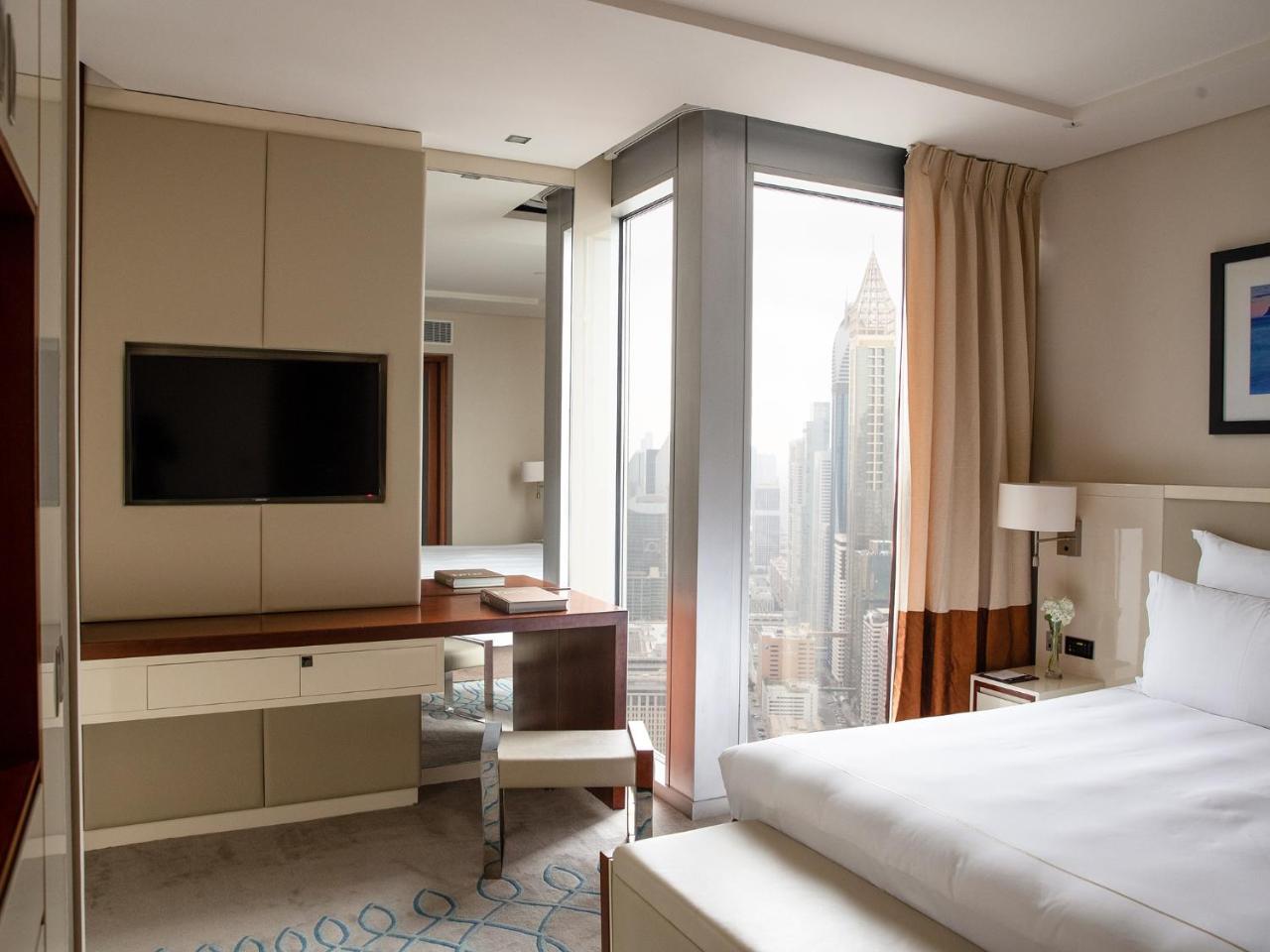 Junior Suite Panoramic Skyline Views Direct Connectivity to Museum of The Future Complimentary Signature Afternoon Tea Evening Sundowners Soft Refreshments Canapes